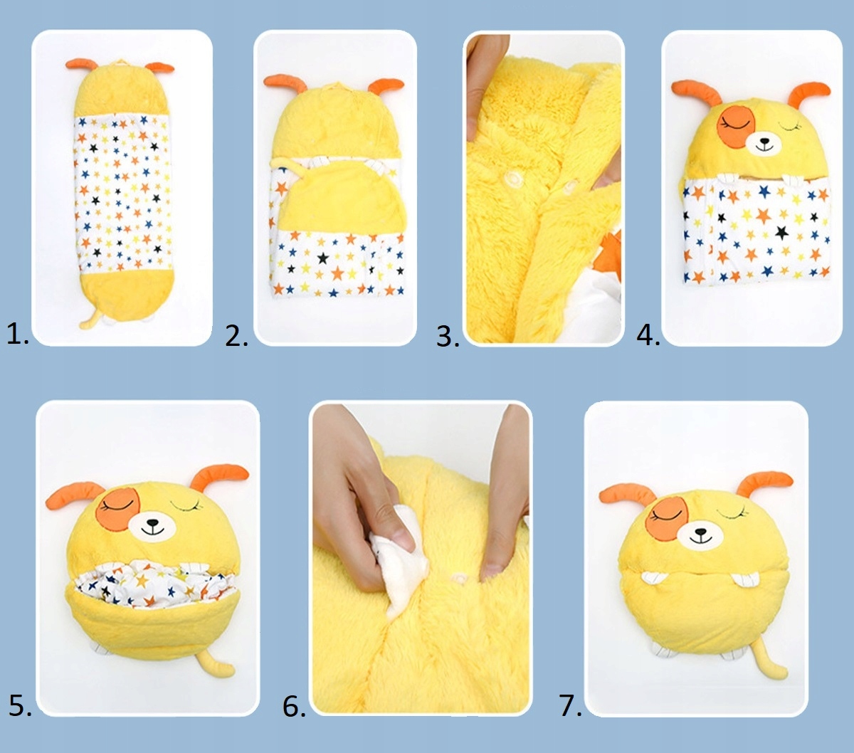 ŚPIWÓR DZIECIĘCY PODUSZKA ŚPIWOREK KOT 135x50 CM Długość 135 cm