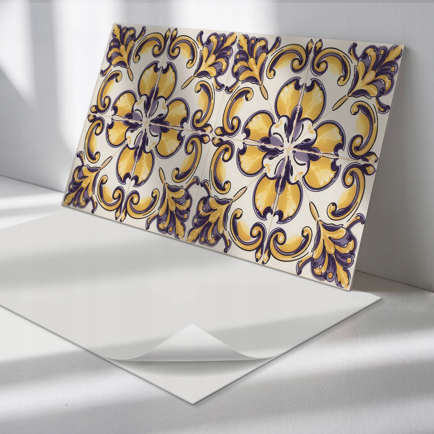 Komplet samolepiacich Pvc panelov Vzor s kvetinovými motívmi 6x60x30 cm