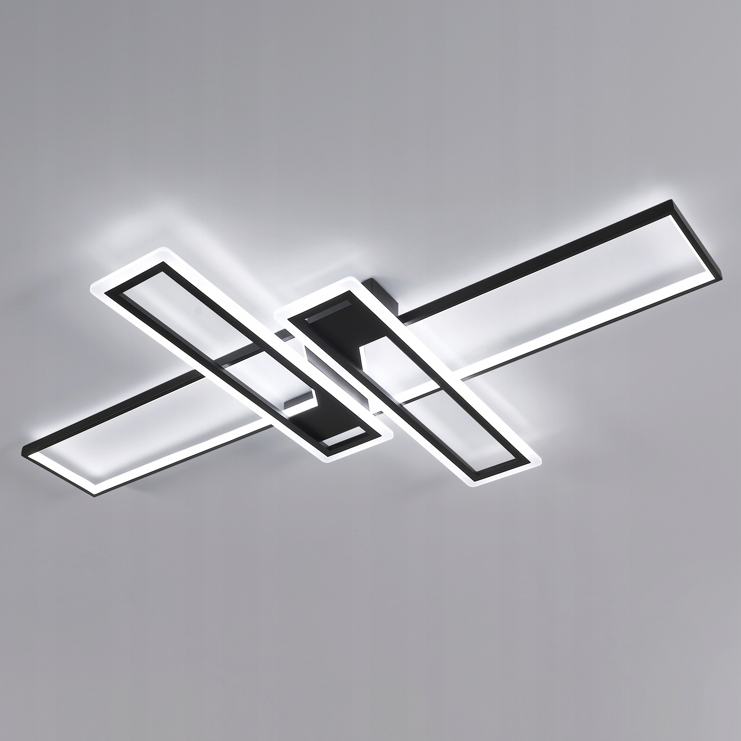 Led stropná lampa závesná čierna luster moderný do obývačky 6500K 65W