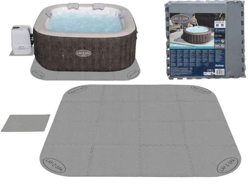 Mata podkład puzzle pianka pod basen spa Lay-Z-Spa 196x196 cm Bestway 60334