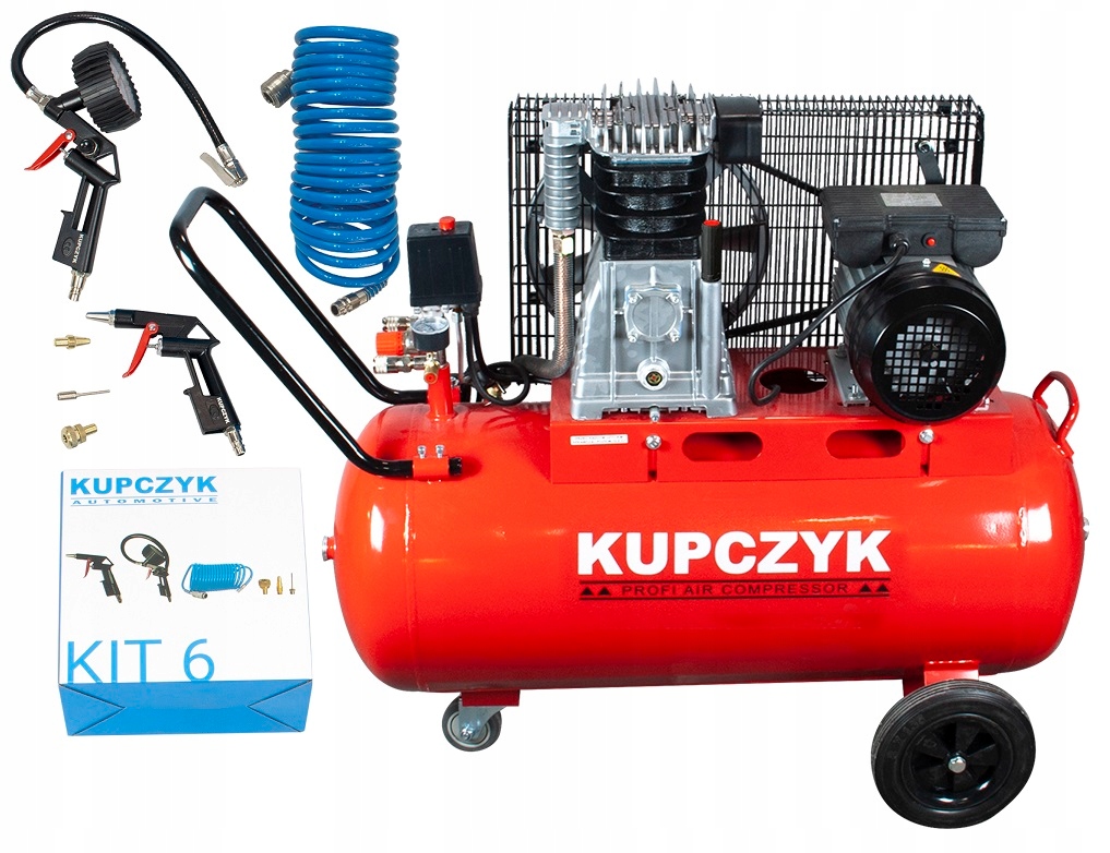 

Kompresor Sprężarka Kupczyk 90L Kk 400/90 zestaw