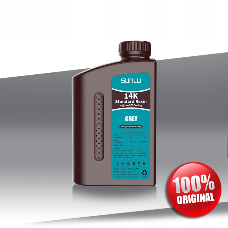 Żywica 14K Standard Grey 1kg Sunlu