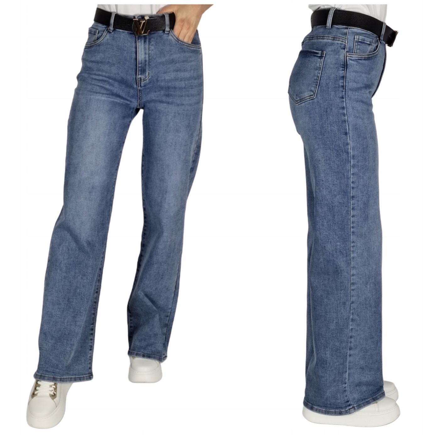 Spodnie Jeansowe Szerokie Wide Leg Verden Jeans 42/XL