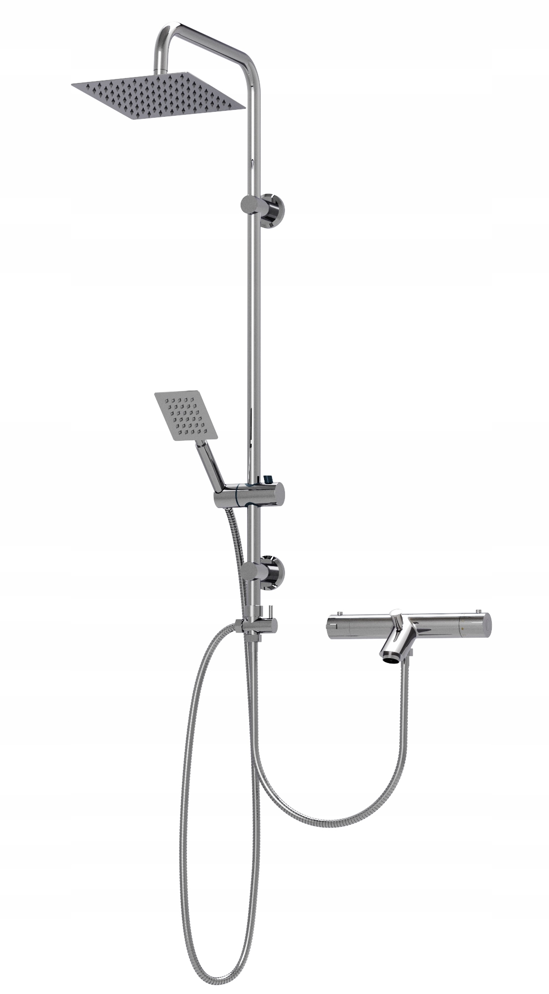 Vaňovo-sprchová Súprava, Dažďová Sprcha, Termostatický Kohútik, Kúpeľňa, Laton