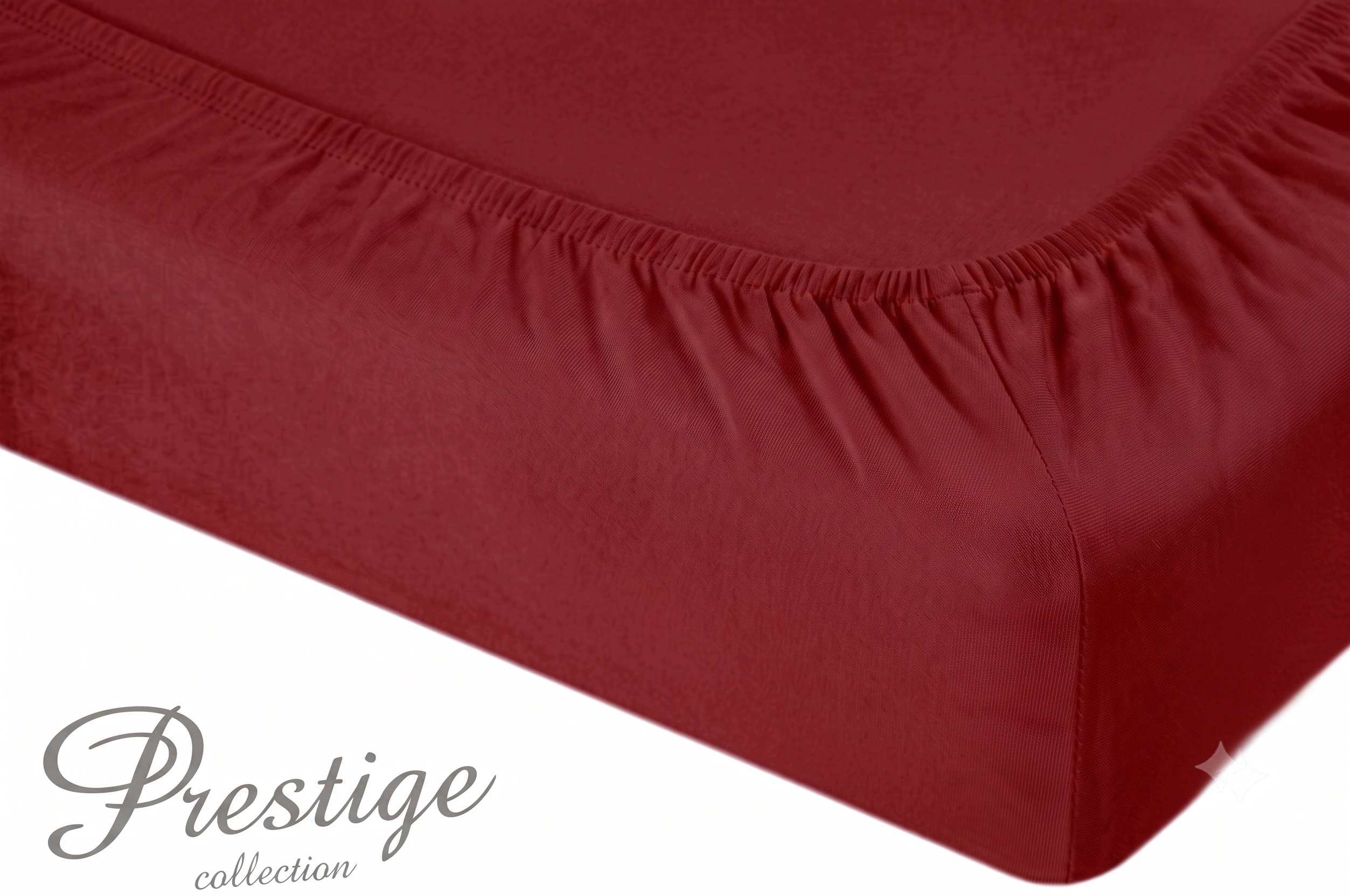 Prostěradlo Jersey s gumičkou 220x200 Bordové Prestige Collection 160 g/m2