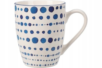

Kubek porcelanowy 350 ml niebieskie kropki