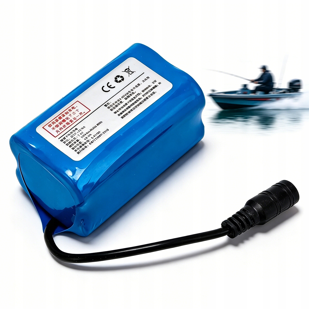 Akumulator Bateria Do Łódki Zanętowej 12000 mah 7,4 v