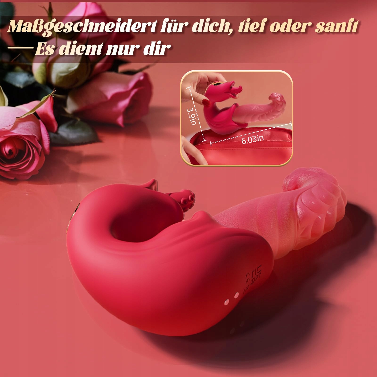 DILDO VIBRATOR Zabawka Erotyczna Dla Kobiet Z Funkcją Wibracji i Ruchu — miniatura 5