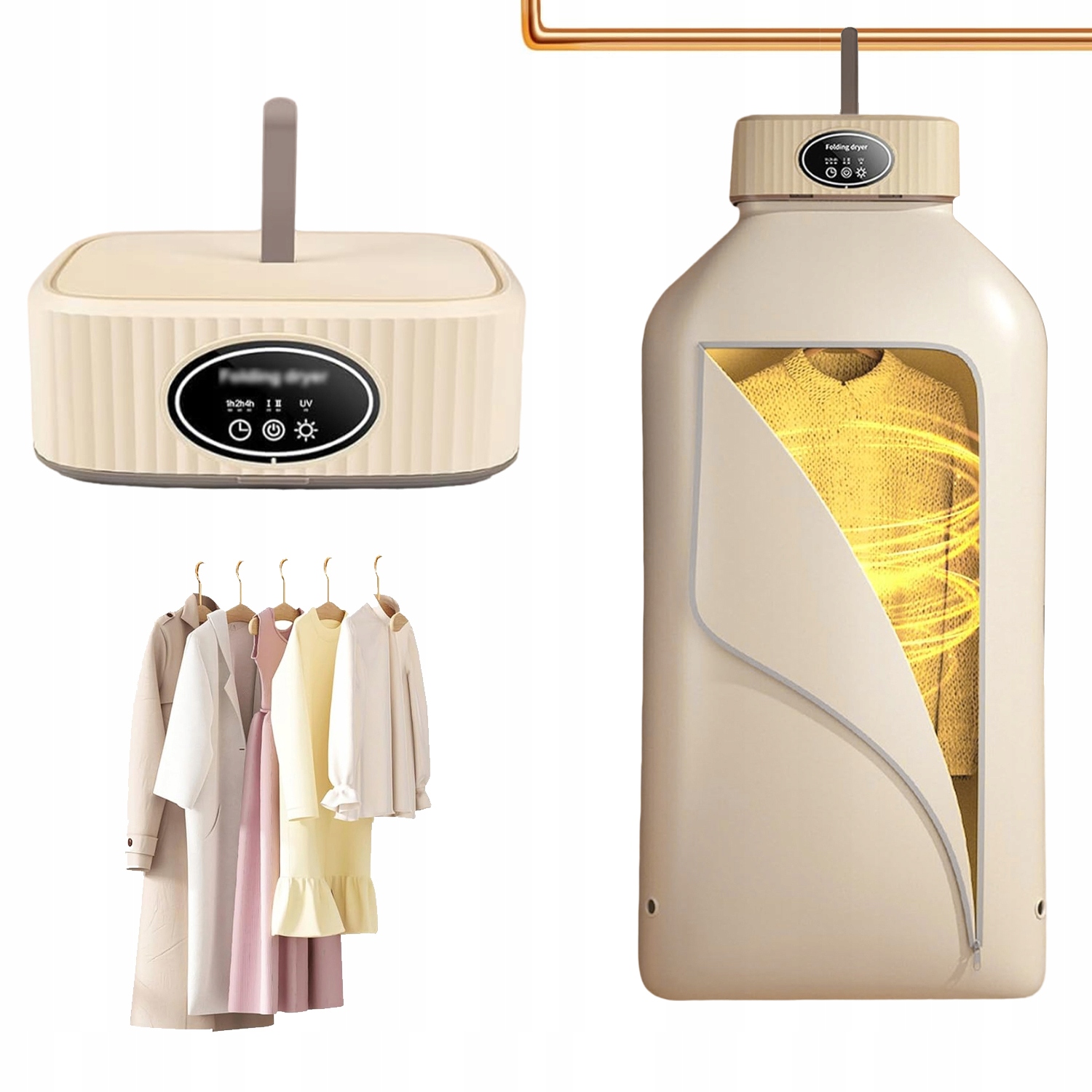 Levně 600W Elektrická Sušák Na Prádlo S Automatickým Vypnutím, Skládací
