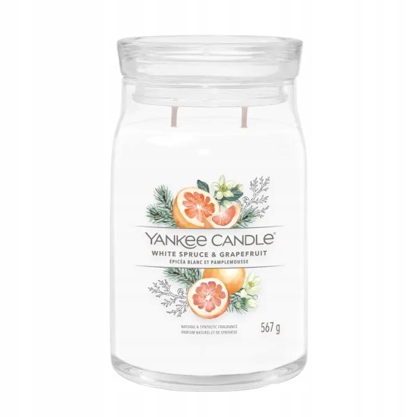 Vonná svíčka White Spruce& Grapefruit Eve 567 g Yankee Candle Signature