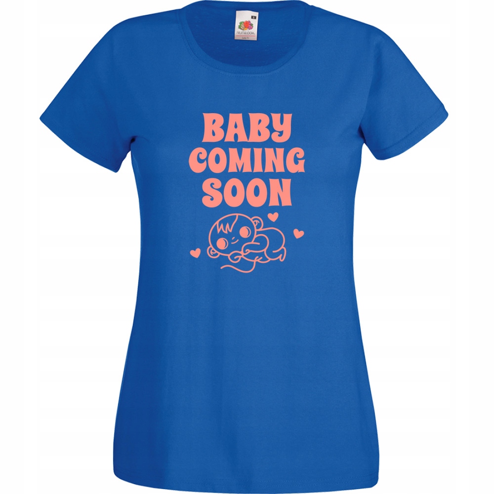 

Koszulka baby coming soon XXL niebieska