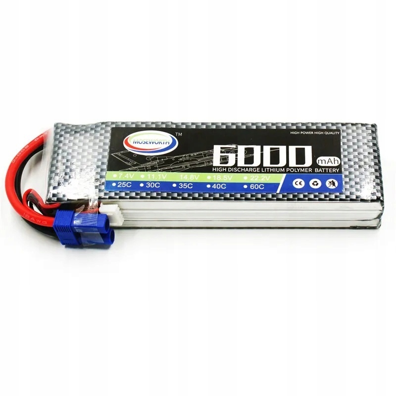 Akumulator Bateria Litowo-polimerowa Moseworth 11,1 V 6000 mAh do dronów