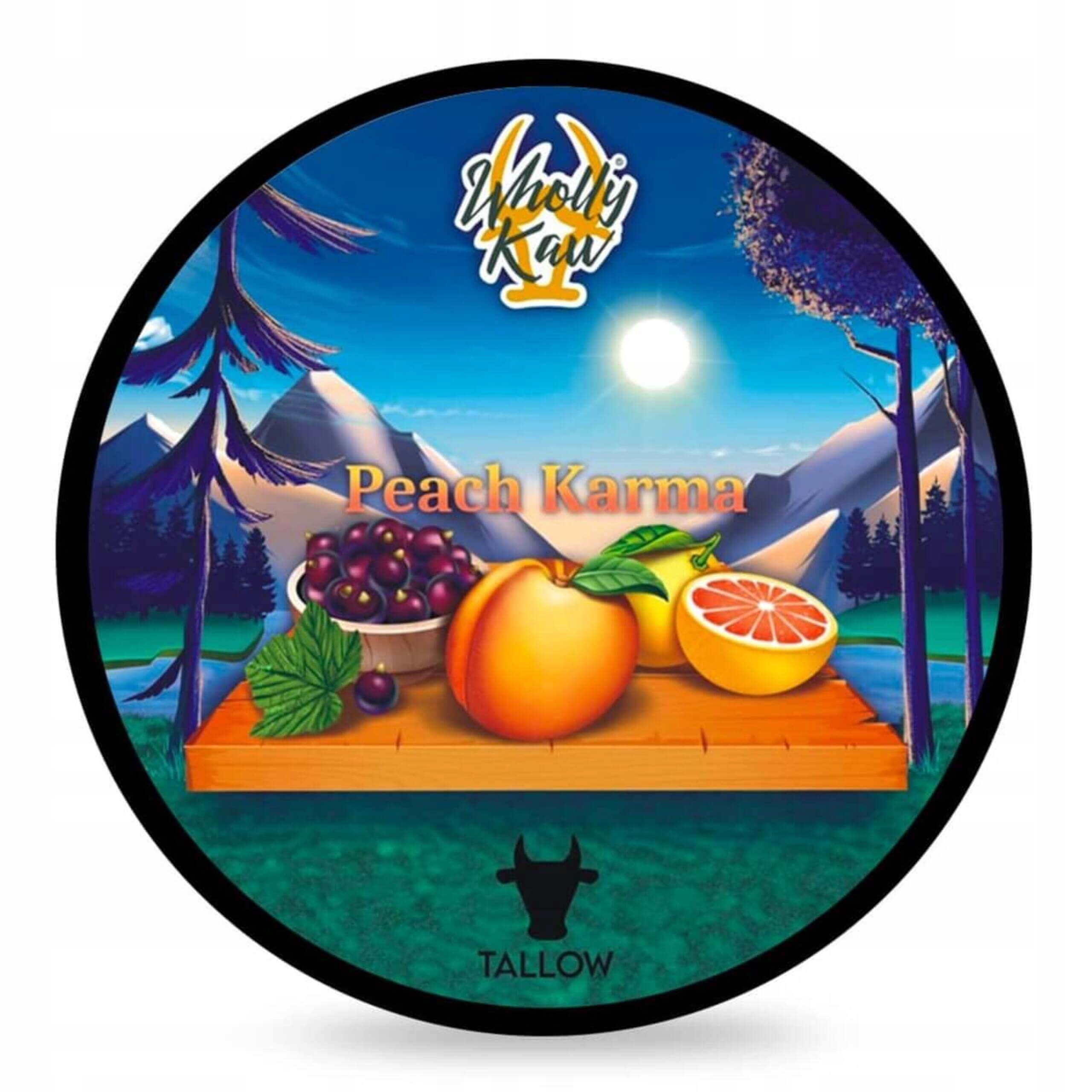 Wholly Kaw Mýdlo na holení Shaving soap Peach Karma 114 g