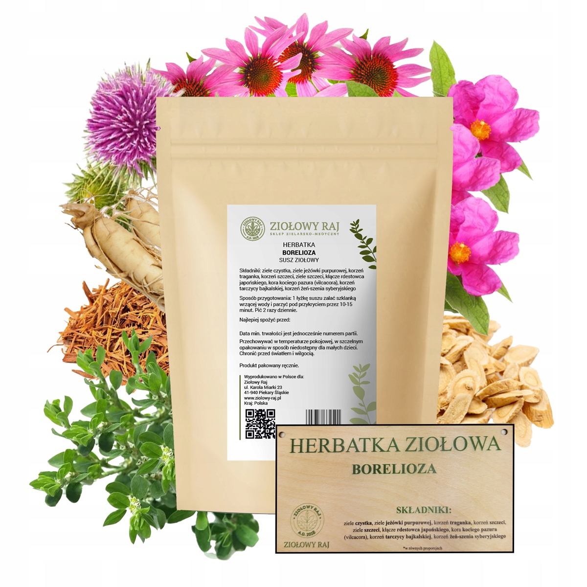 Levně Bylinky Borelioza Klíšťata Koinfekce Babešióza Bartonella Mykoplazma 500 g