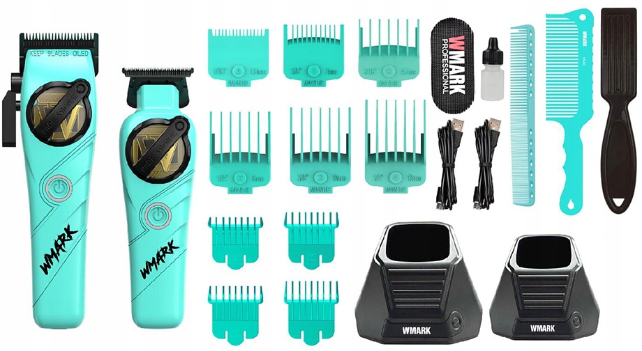 Wmark NG-8613 Mint Barber Zestaw Profesjonalny maszynka trymer +akcesoria