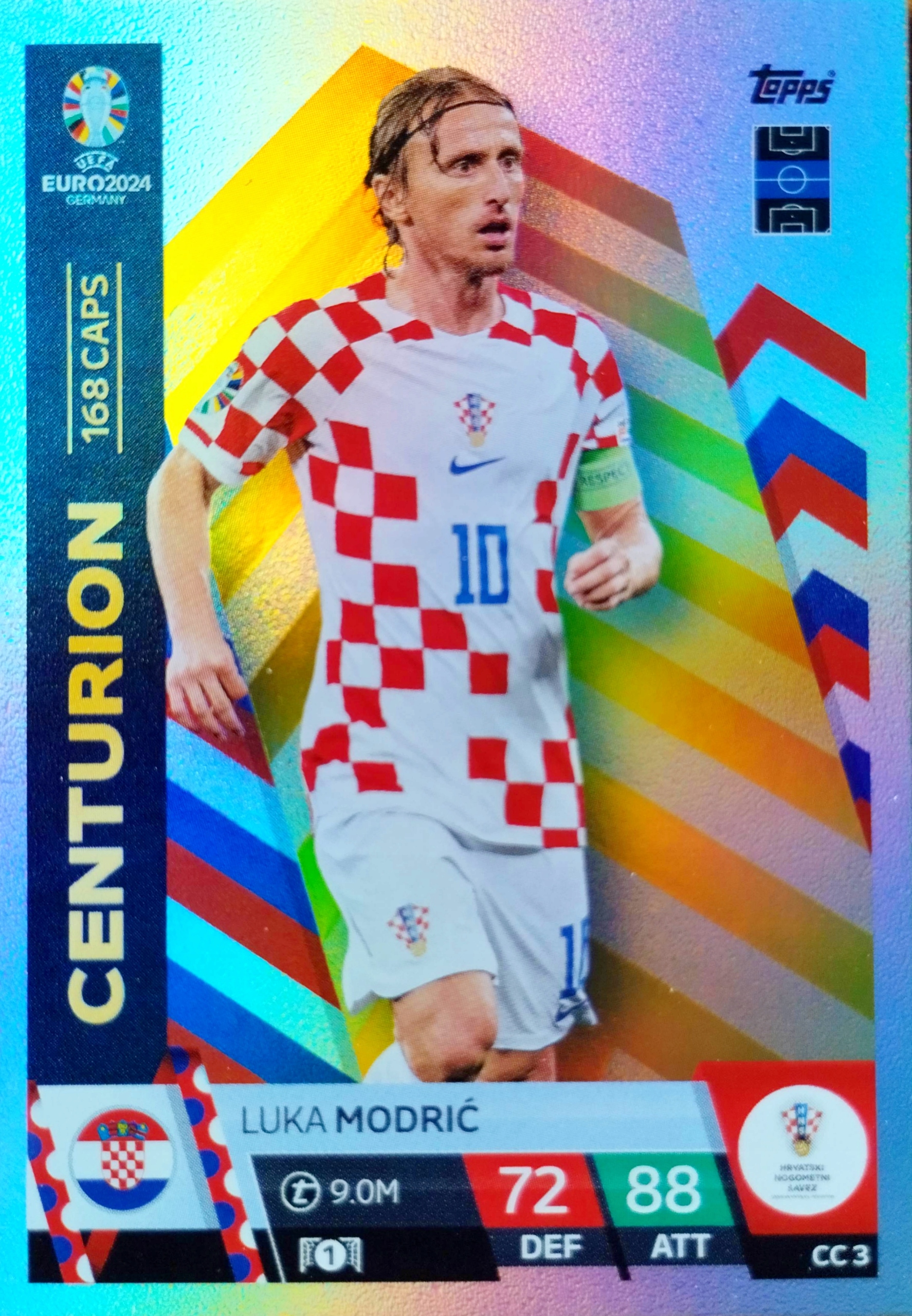 Euro 2024 Topps Match Attax Centurion CC 3 Luka Modric