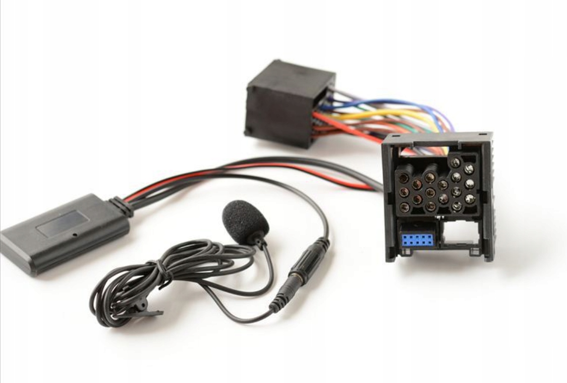 Adapter audio Bluetooth AUX Zmikrofonem MIC BMWe46 Producent części 3F Quality