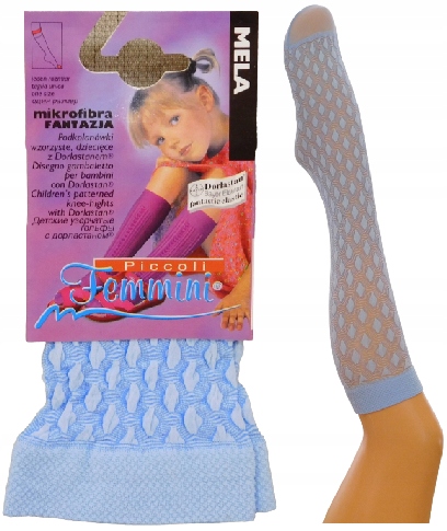 

Femmini Mela podkolanówki-0441 dziewczęce błękit