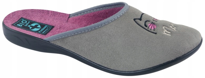 

Kapcie Damskie Adanex 27354 Bio Szary R39