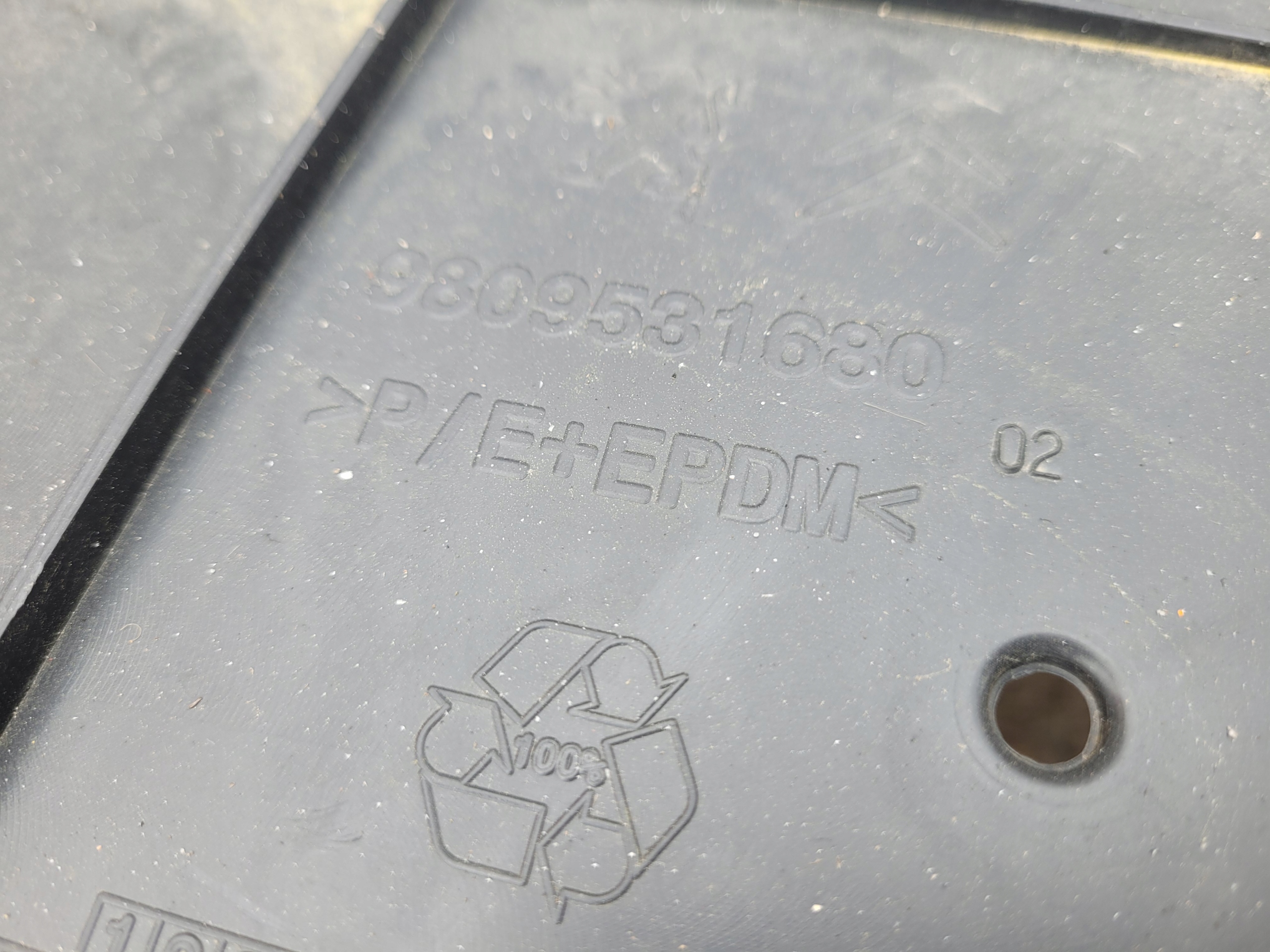 Blende Abdeckung Unterfahrschutz PSA 9809531680 3008 II