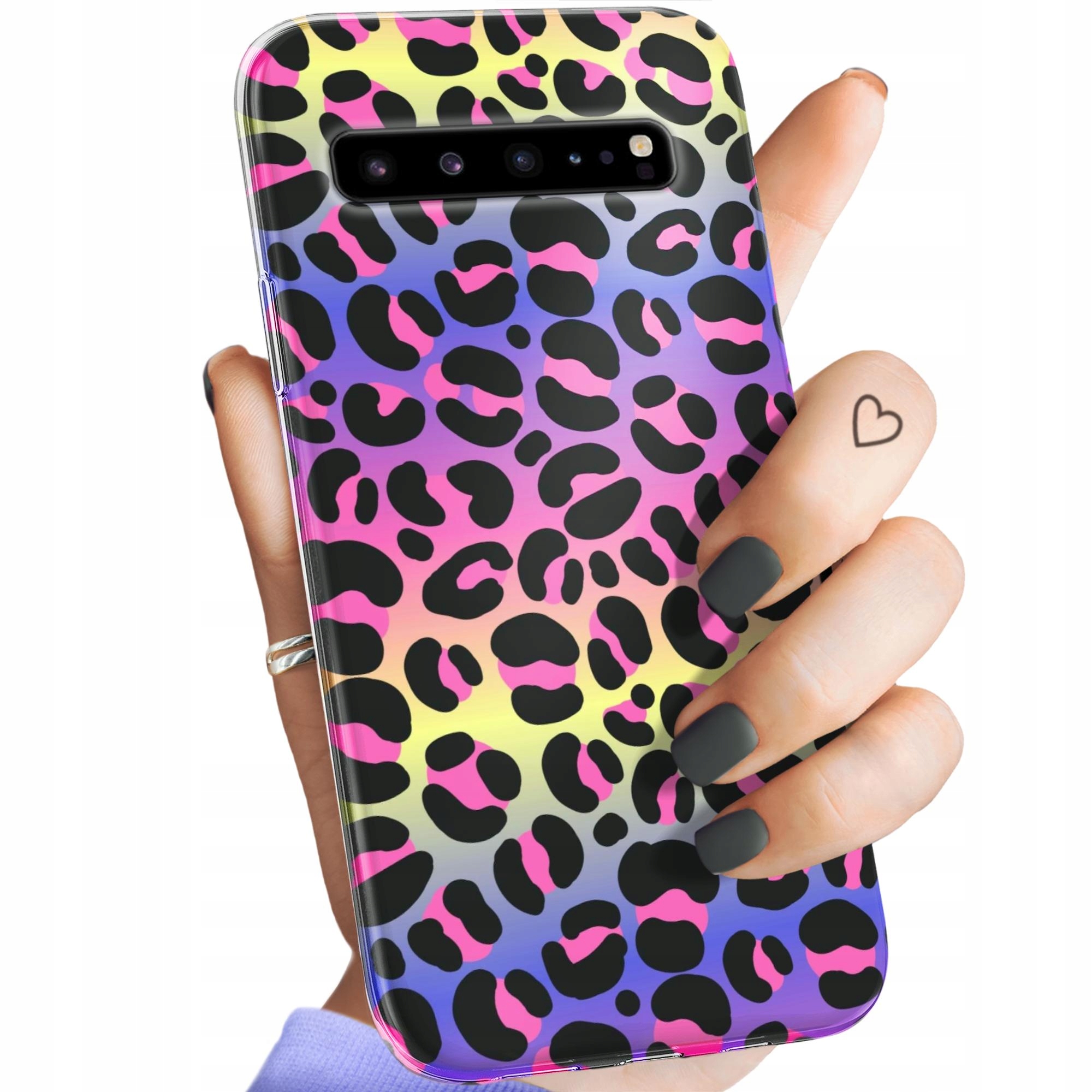 Etui Do Samsung Galaxy S10 5G Kolorowe Barwy Tęcza Obudowa Pokrowiec