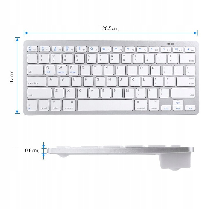 KLAWIATURA BEZPRZEWODOWA BLUETOOTH ANDROID iOS Model 1113