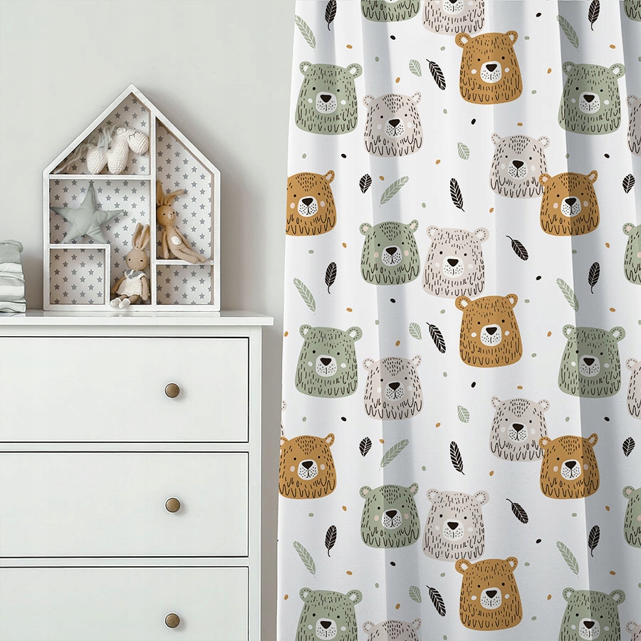 Zasłony dzieciece 'MISIE" kompl wys 220 Kod producenta kompllas