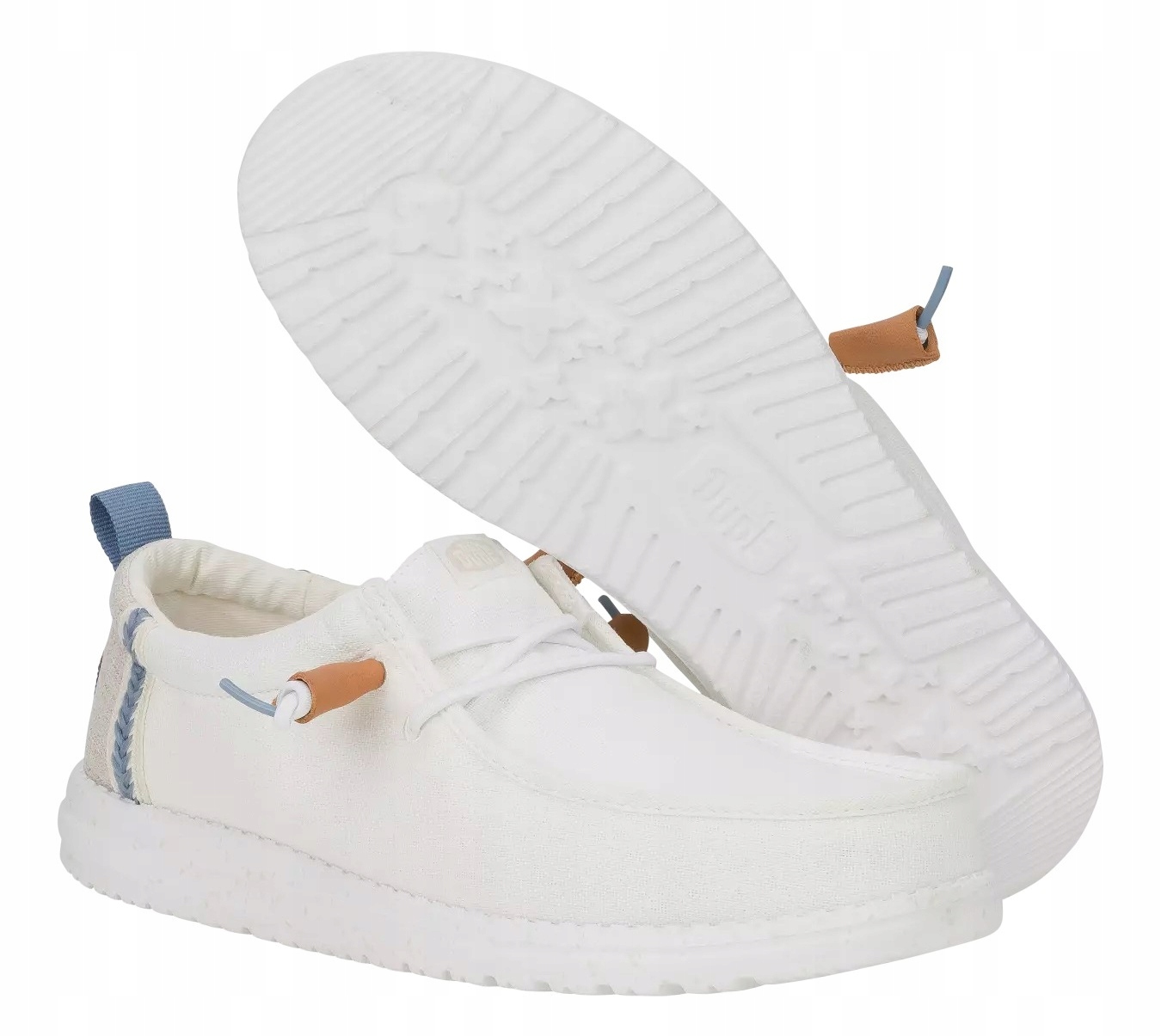 Hey Dude Wally Summer Linen 43086-1SO bílé pánské mokasíny M9 42