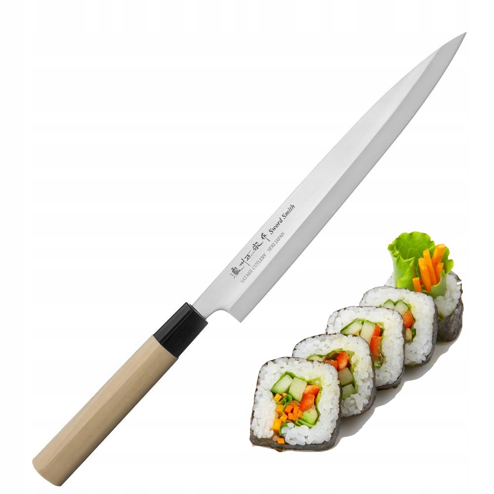 Satake S/d 420J2 Japonský Nůž na filetování Yanagi-Sashimi na sushi 24 cm
