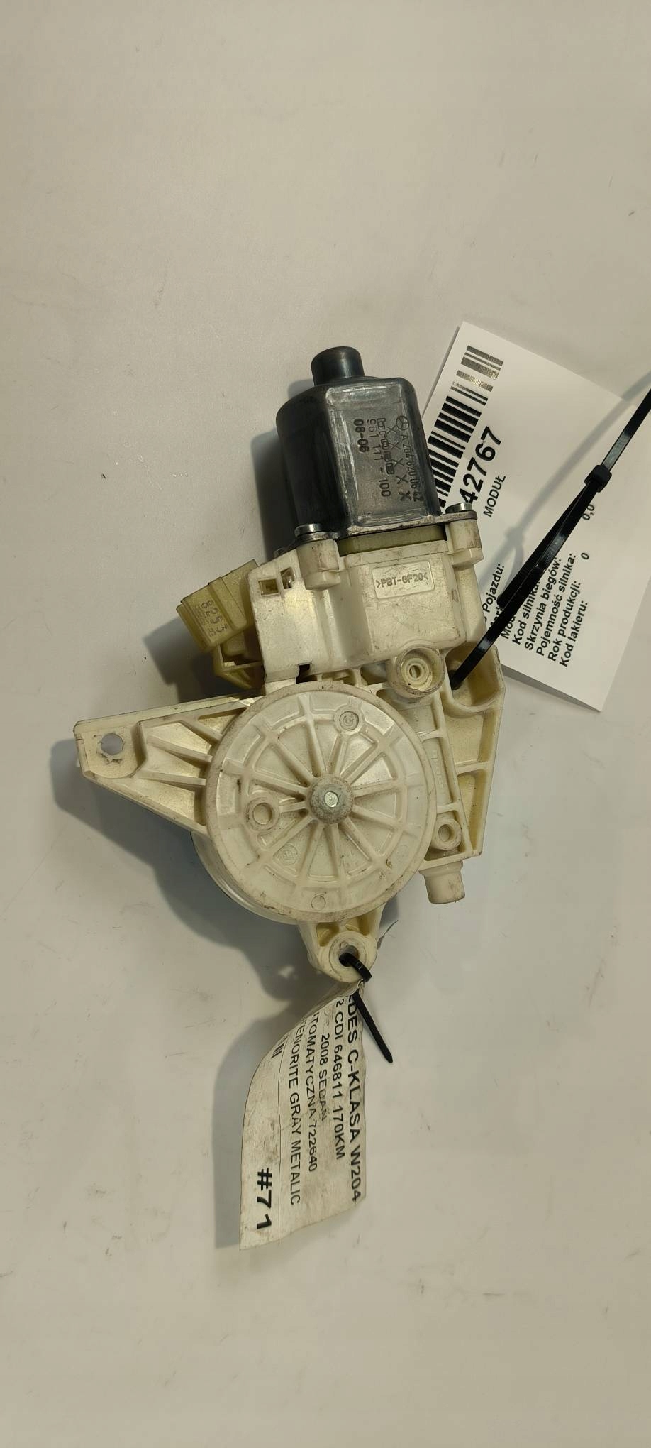 mini motor windows PT A2048200642 MERCEDES C-KLASA W204