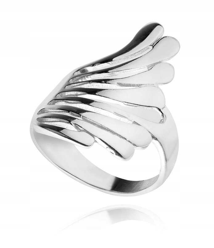 

Srebrny Duży Pierścionek Fale Pr.925 Rozmiar 14