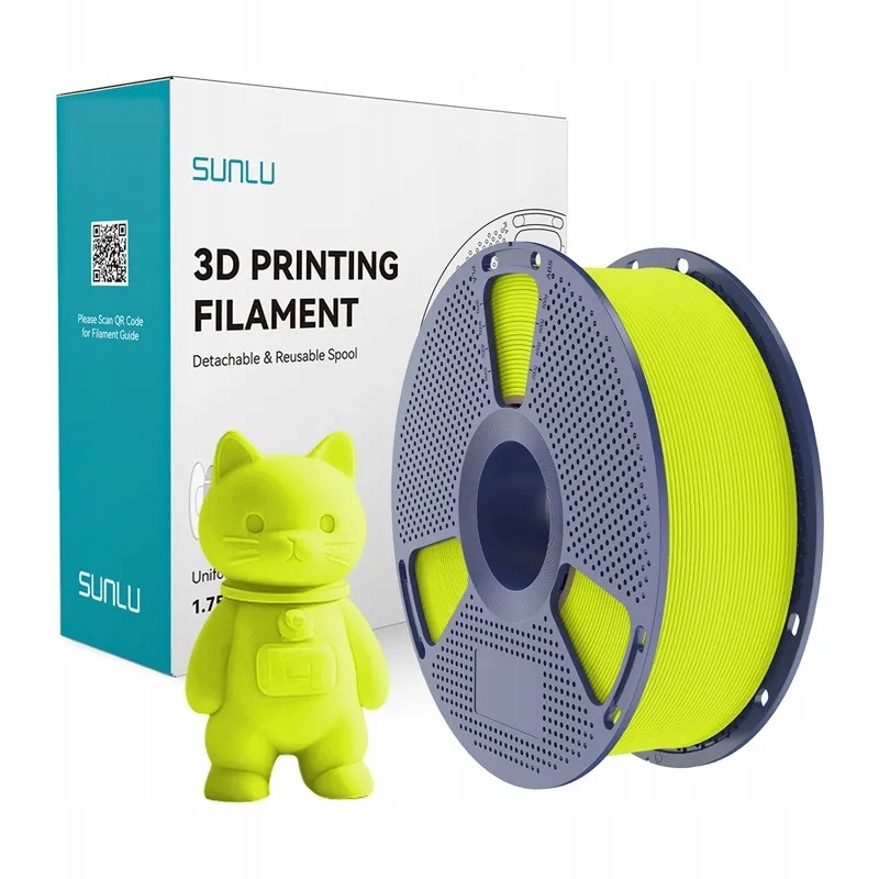 Filament Sunlu Pla Matte 1.75mm 1kg (jasnozielony)
