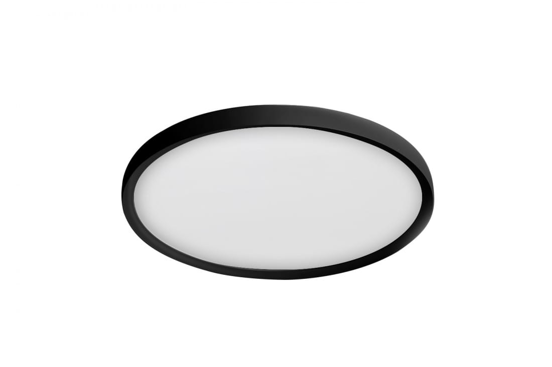 Nowoczesny plafon Thin Round czarny okrągły Cct 5000lm AZ3432 AZzardo