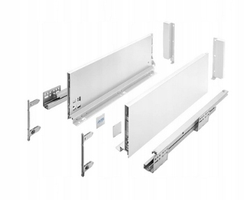 Šuplík Gtv Axis Pro Vysoká L500 H167 Bílá S Tlumením Dovírání Plný Výsuv 40 Kg