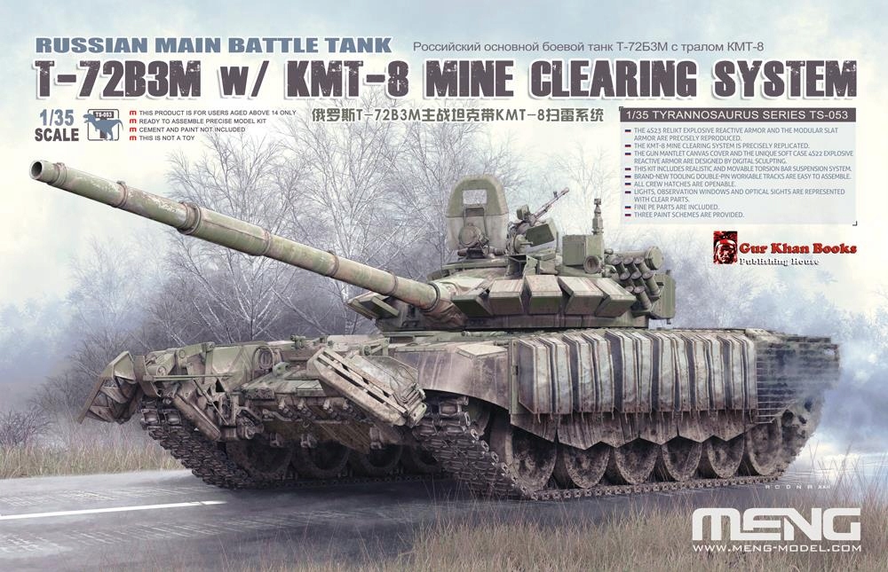 T-72B3M w/KMT-8 Mine Clearing System 1:35 Meng TS053