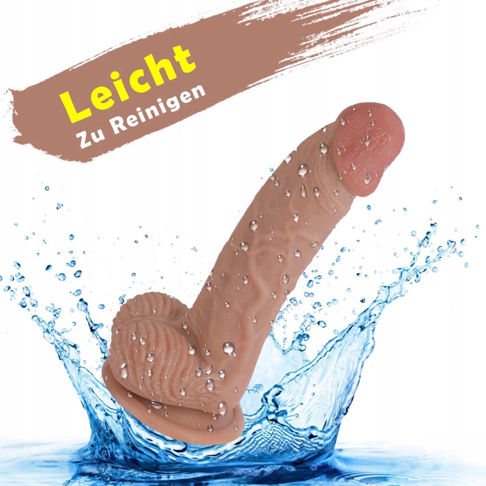 XXLTOYS Dildo Silikonowy 19.5CM Realistyczny Penis z Mocną Przyssawką — miniatura 7