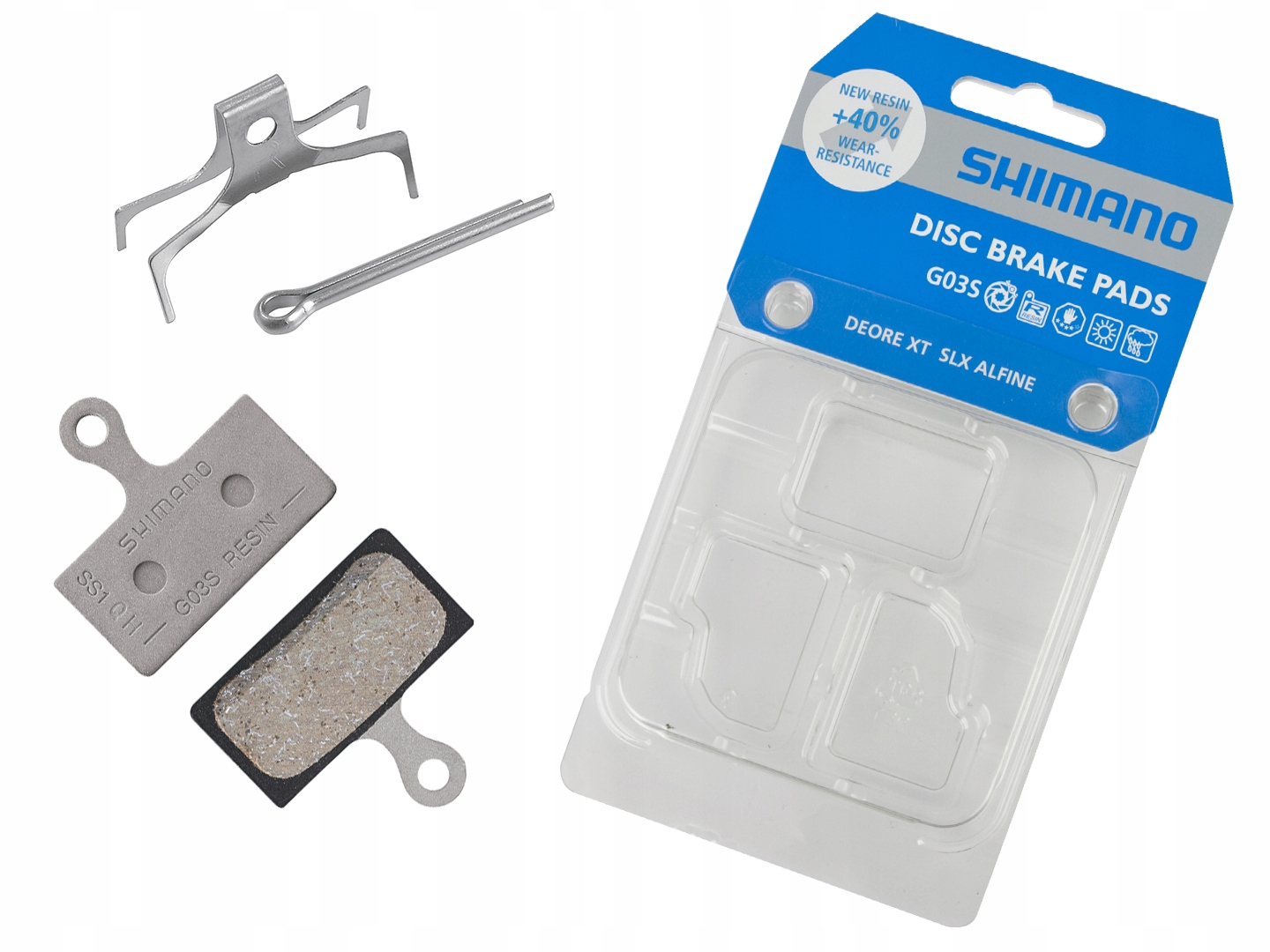 

Okładziny/klocki hamulcowe Shimano G03S żywiczne