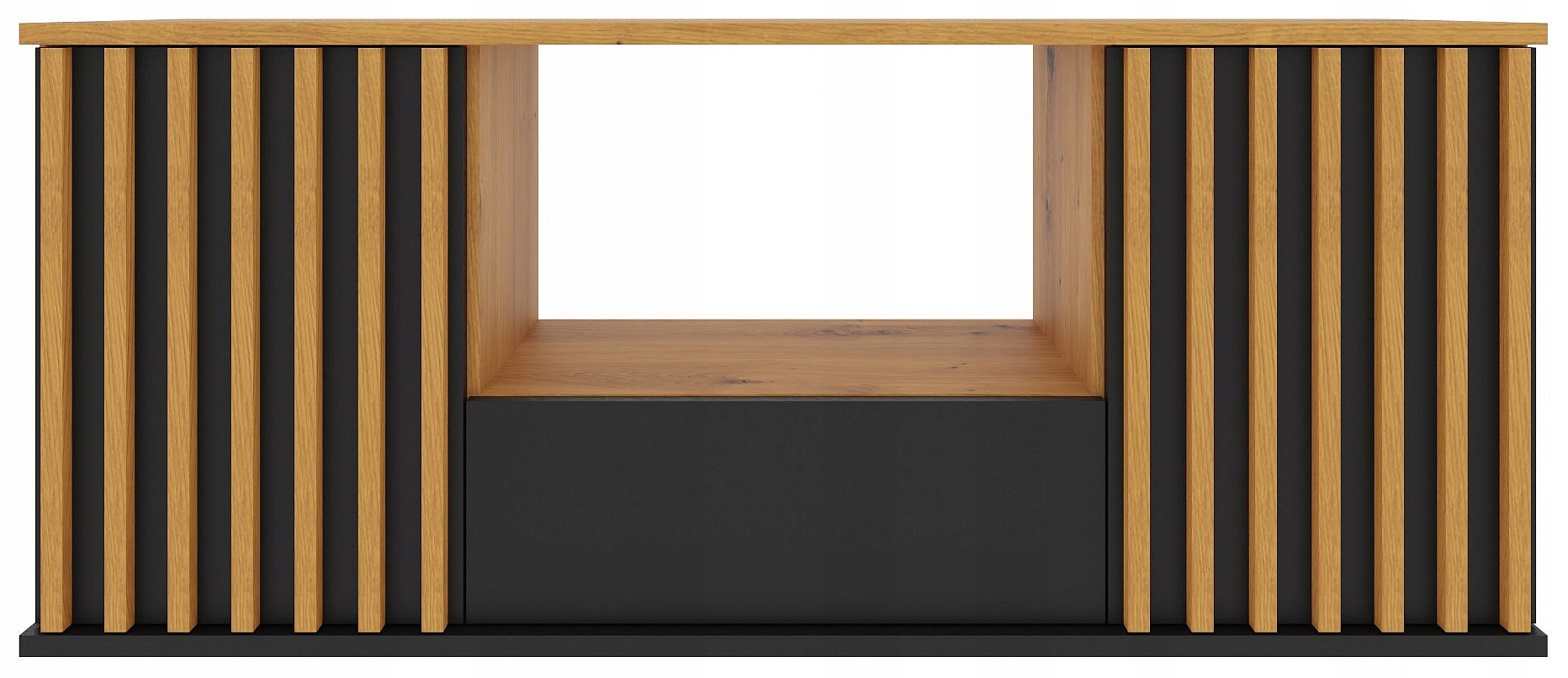 RTV шкаф 140 см ящик двери полки NELGARI