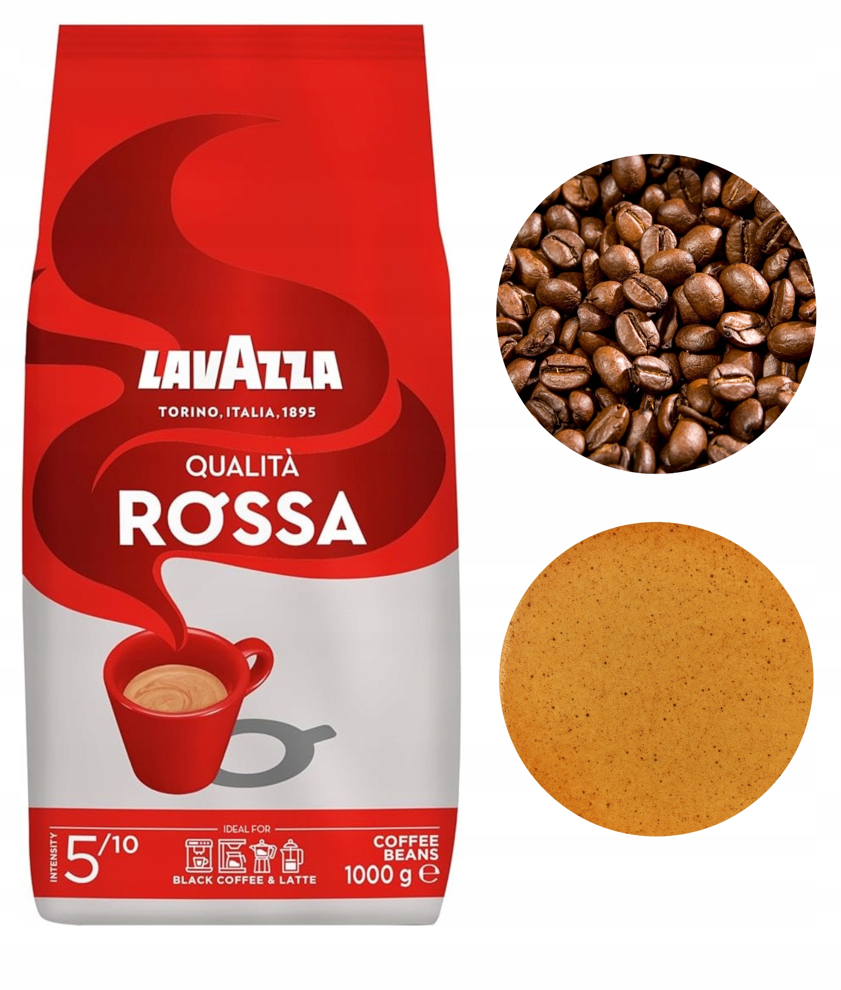 Levně Lavazza Qualita Rossa káva káva středně pražená 1 kg