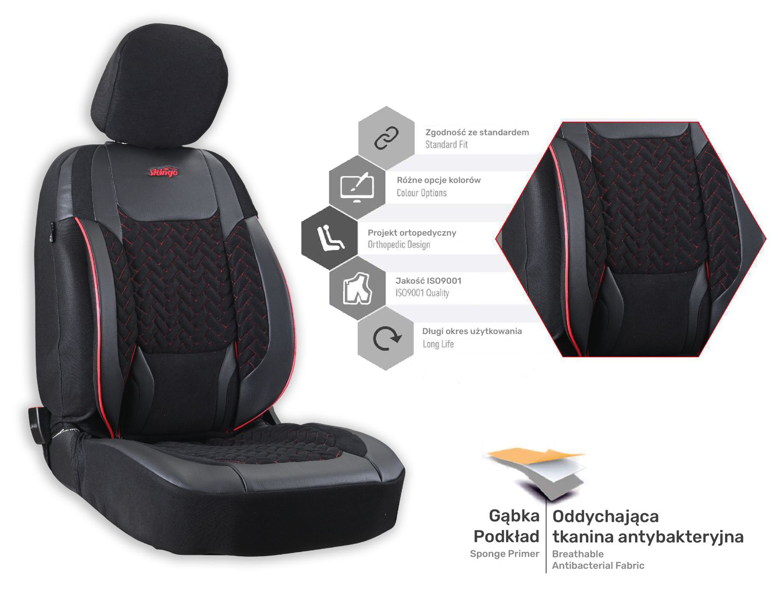 NISSAN LEAF MAXIMA MICRA QASHQAI NOTE POKROWCE NA FOTELE SAMOCHODOWE MOCNE Typ pokrowiec