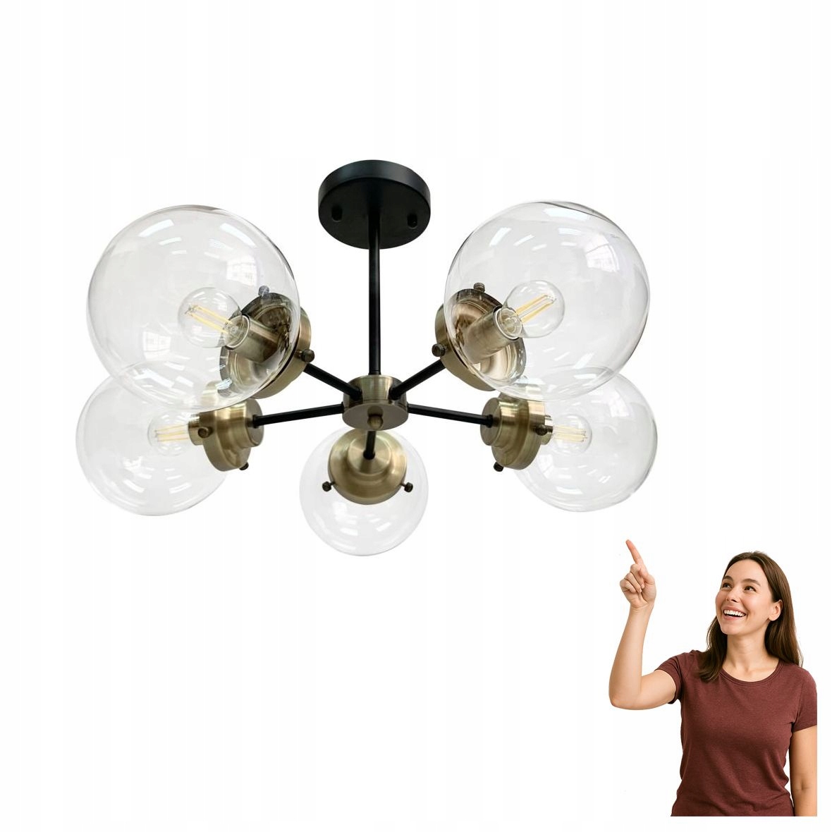 Stropná lampa Lens 35-01306 Candellux