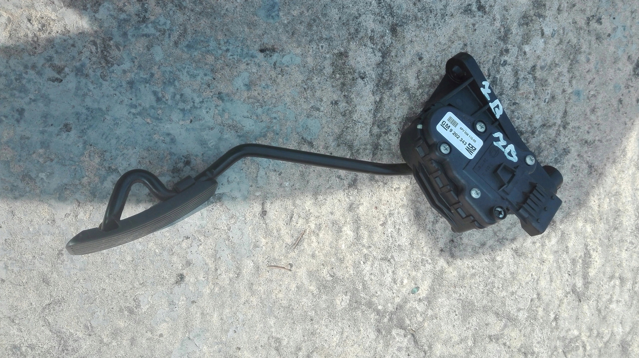 OPEL ZAFIRA A B accelerator pedal potentiometer 9202343 BW