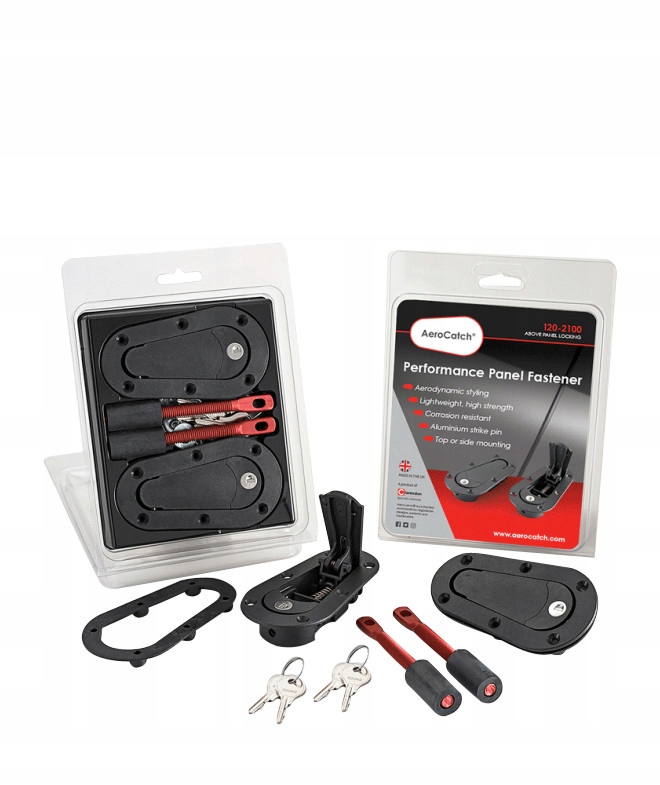 Zapínání AeroCatch Flush Plus se zámkem AeroCatch 120-2100