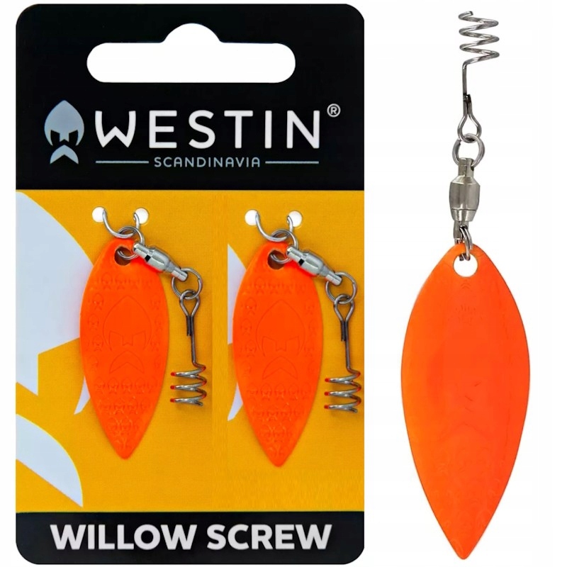Skrzydełko Bystka Do Przynęt Westin Add-It Willow Screw L Fluo Orange 2szt.
