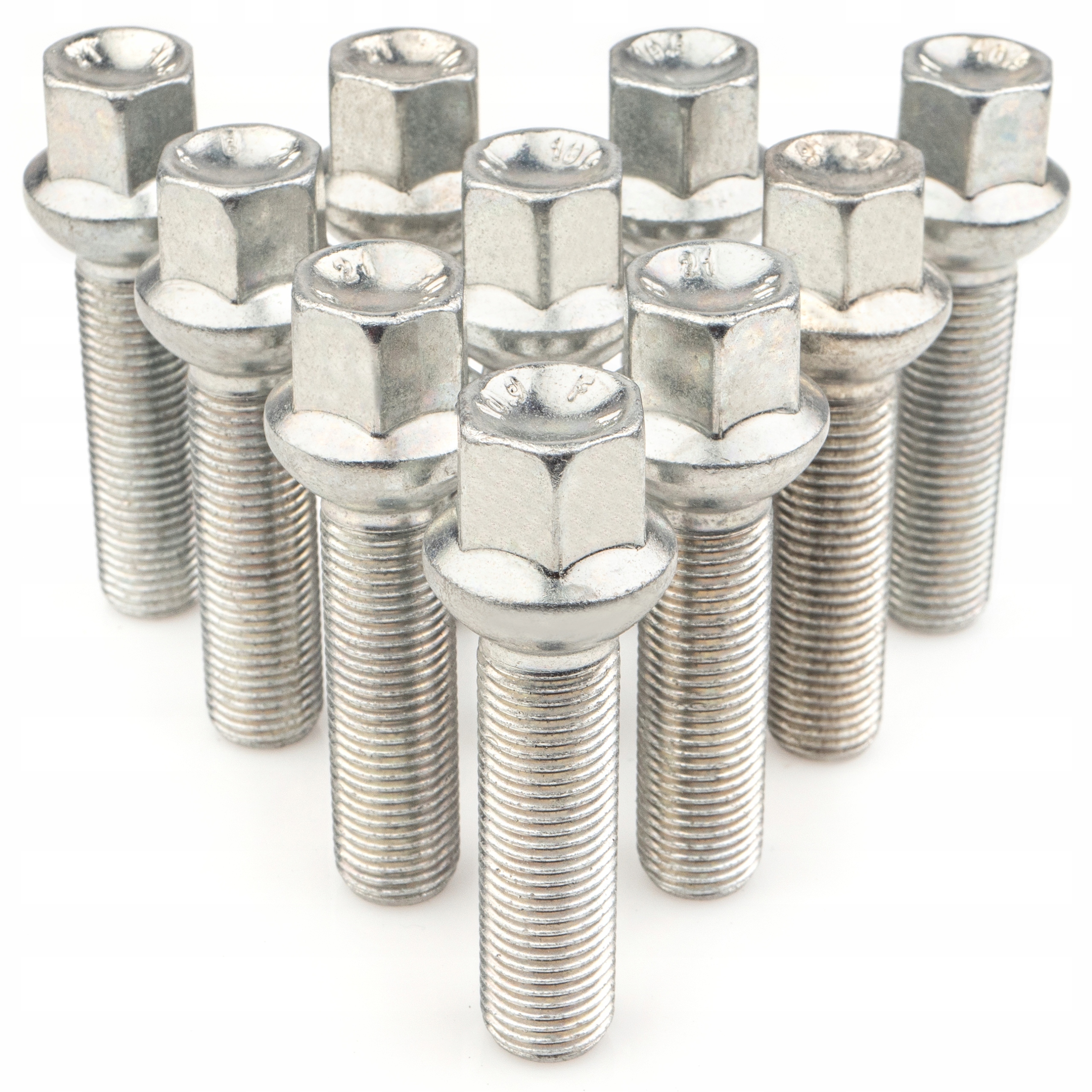 10 x Dlouhé Šrouby Getmann M14x1.5x42 mm Kula R14 Klíč 17