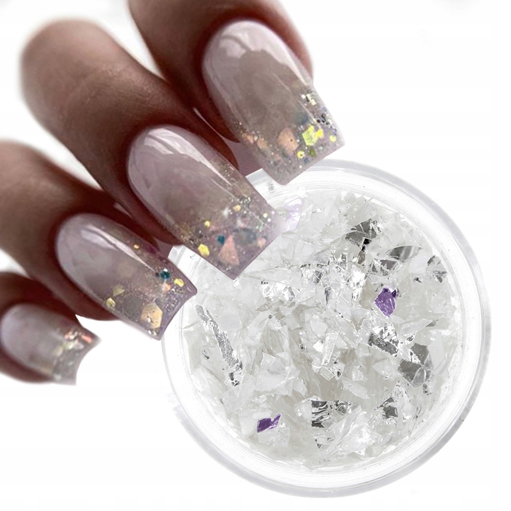 OZDOBA DO PAZNOKCI BROKEN MIRROR EFEKT STŁUCZONEGO LUSTRA KOLORY