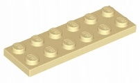 

Lego 3795 płytka 2x6 piaskowy tan 2 szt Nowy