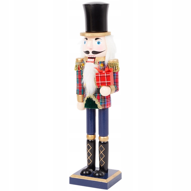 Dziadek do orzechów z prezentem 25 cm