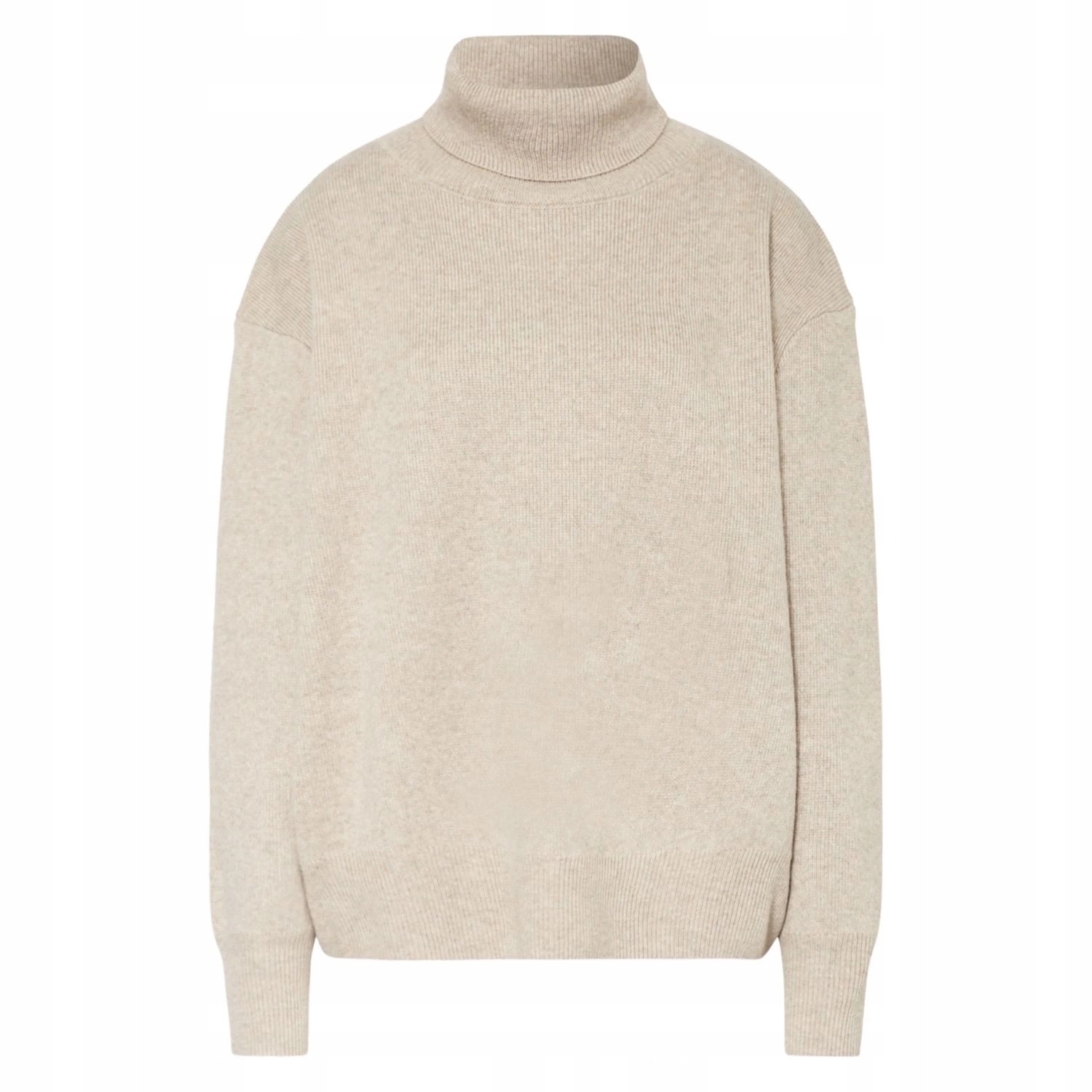 Dámský golfový svetr Delicatelove Kašmírová vlna oversize béžový, měkký vel. S