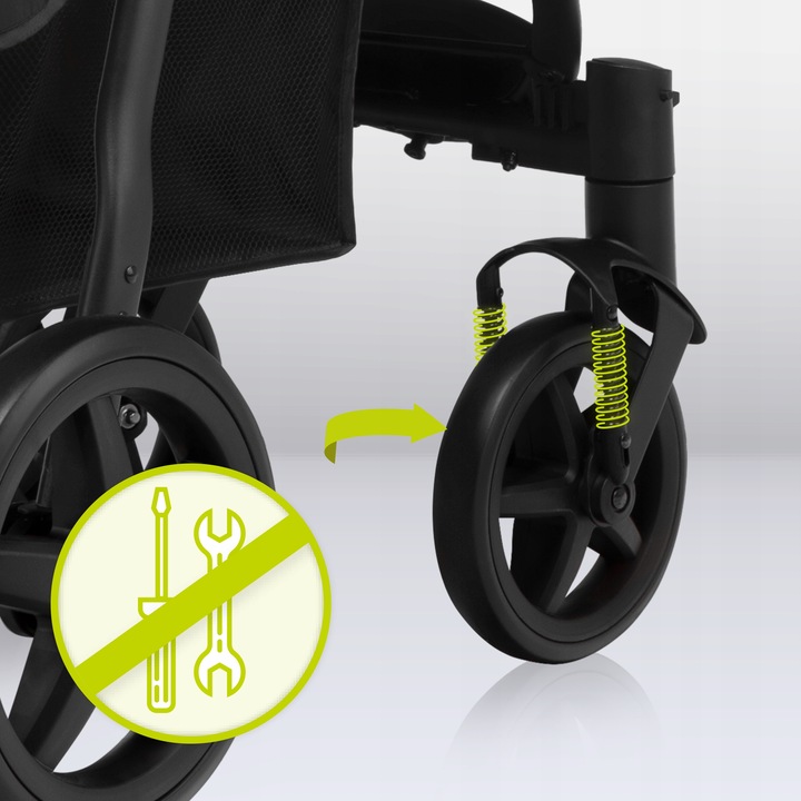 WÓZEK SPACEROWY SKŁADANY LIONELO ANNET DO 22KG DODATKI MOSKITIERA OCIEPLACZ Rodzaj kół Z tworzywa